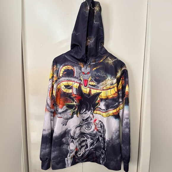 Dragonball Dragon and Goku Hoodie - Picture 1 of 4